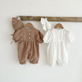 Short-sleeved Baby's Jumpsuit - Happy Coo